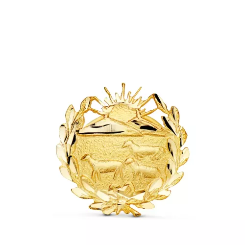 18K INSIGNIA ORO AMARILLO VETERINARIA. 15 X 15 MM 1