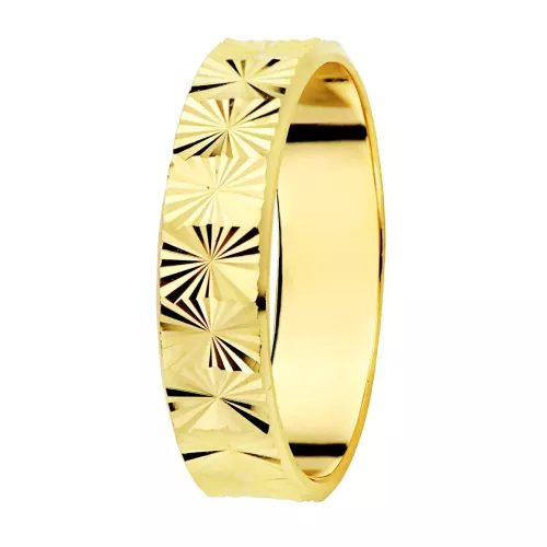 9K ALIANZA DE MATRIMONIO ORO AMARILLO TALLADA 4 MM 1,85gr