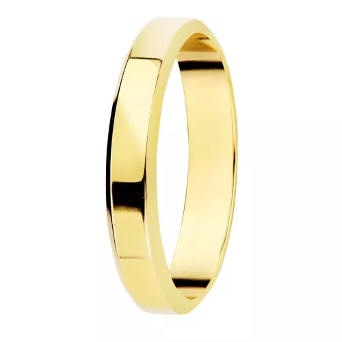 9K ALIANZA DE ORO AMARILLO LISA BRILLO BORDES. ANCHO: 3 MM. 1