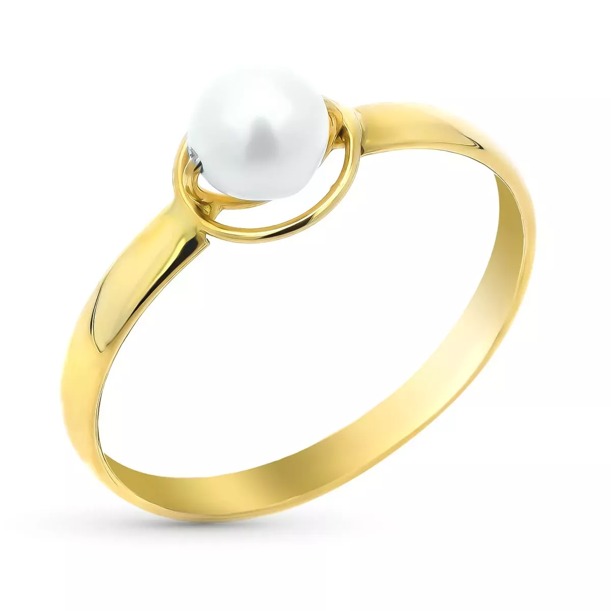 9K SORTIJA ORO AMARILLO PERLA CULTIVADA NATURAL 4 MM 0